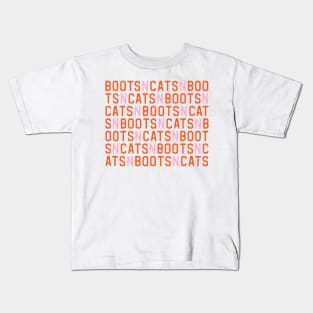 Boots n cats: Say it quickly and voila! you're a beatboxer (pink and letters) Kids T-Shirt